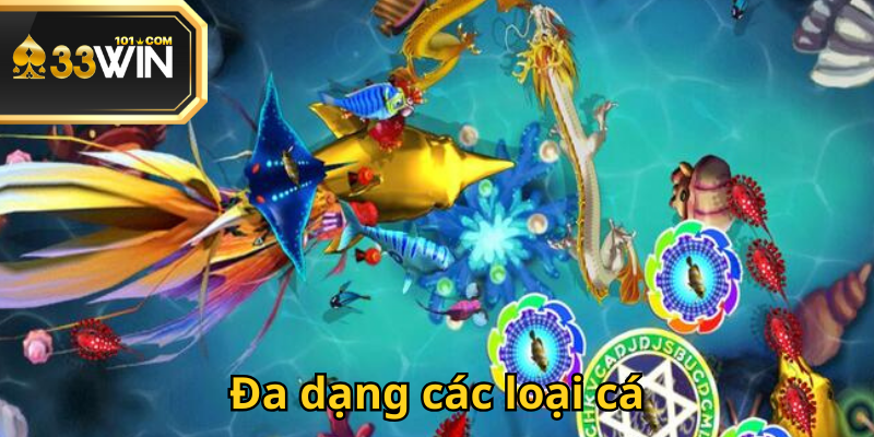 Bắn Cá Rồng 33Win có thế giới sinh vật biển phong phú với nhiều hình dáng